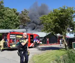 Uitslaande brand bij zorgboerderij