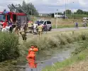 Brandweer doorzoekt sloot na aantreffen kinderfiets