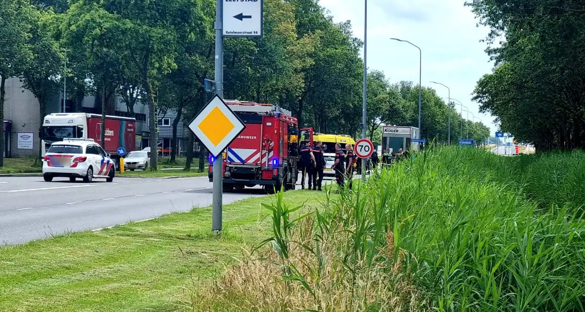 Motorrijder overleden bij aanrijding met vrachtwagen