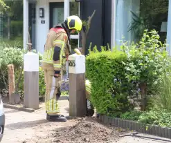 Hard sissend geluid bij werkzaamheden voortuin