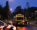 Scooterrijder hard ten val, werk politie tegen
