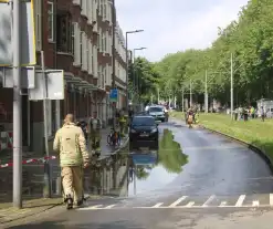 Tramverkeer gestremd vanwege leidingbreuk