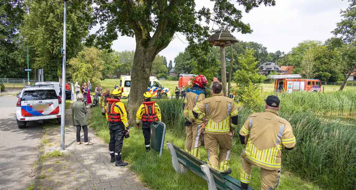 Duikactie na aantreffen bandensporen in riet