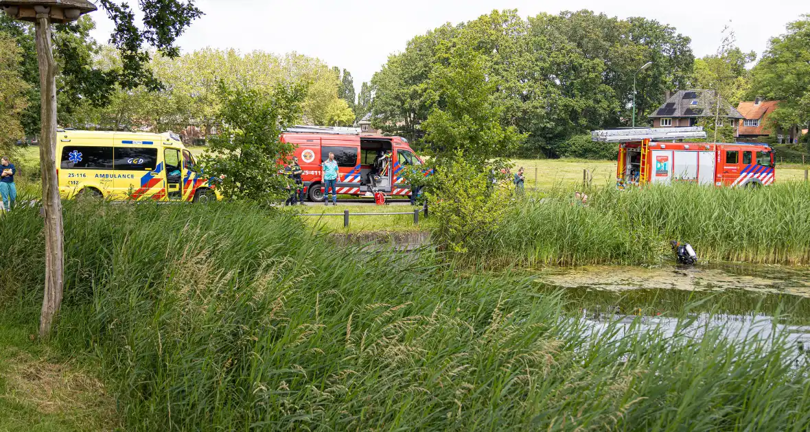 Duikactie na aantreffen bandensporen in riet - Foto 5