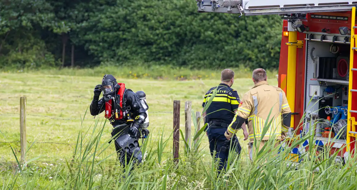 Duikactie na aantreffen bandensporen in riet - Foto 6