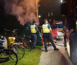 Brand in container park Noorderplantsoen