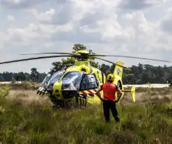 Traumahelikopter landt midden in natuurgebied