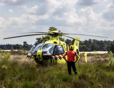 Traumahelikopter landt midden in natuurgebied