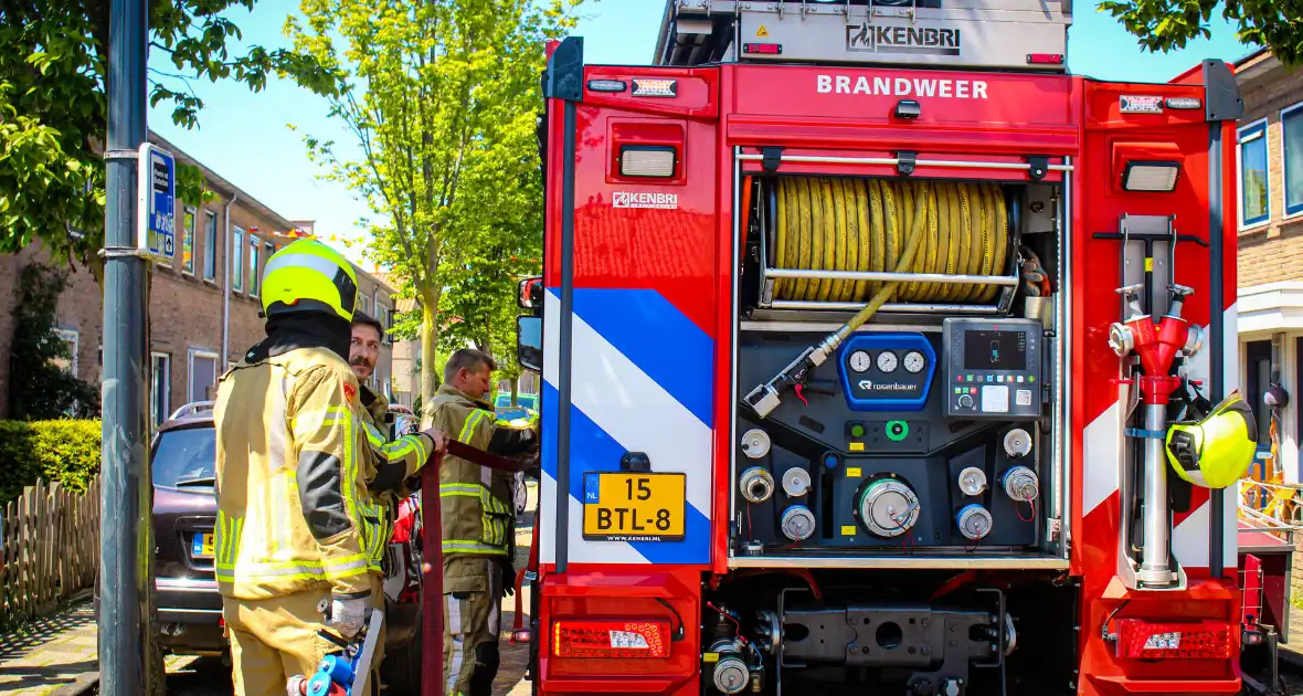 Brand onder overkapping geblust - Foto 3