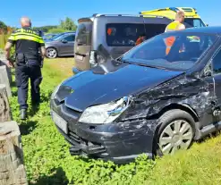 Fikse schade bij ongeval op snelweg