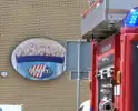Brandweer controleert rookontwikkeling bij popcornfabriek
