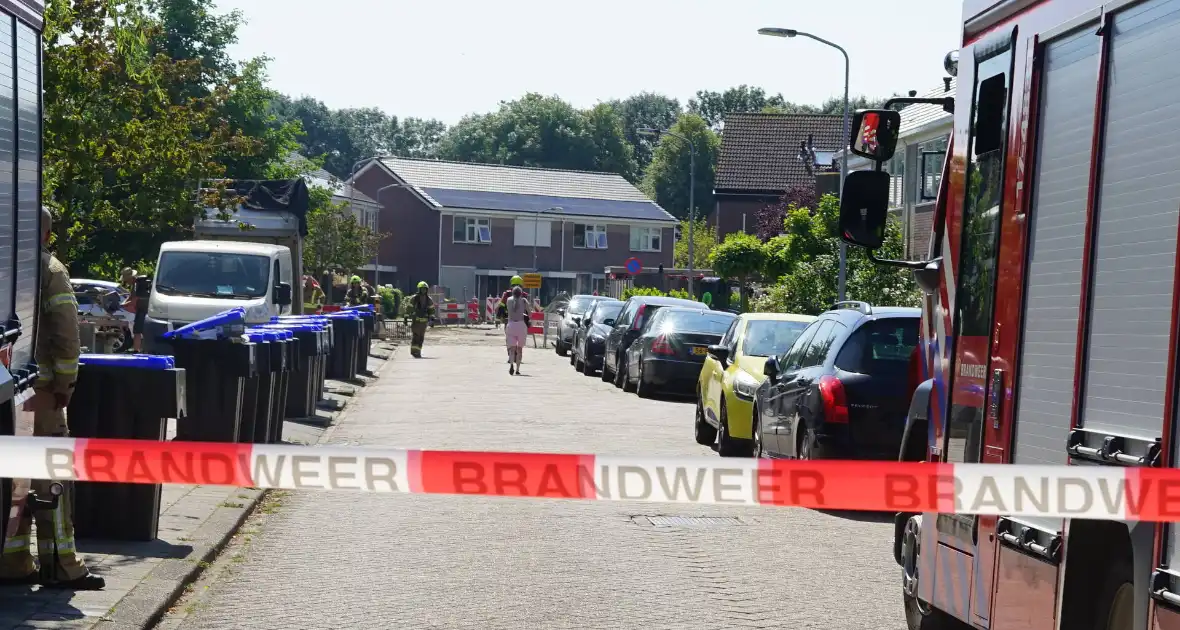 Gasleiding geraakt tijdens graafwerkzaamheden, woningen ontruimd