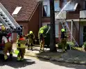 Airco unit op balkon vliegt in brand