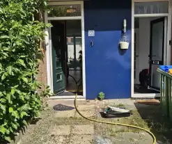 Brandweer forceert voordeur wegens brand