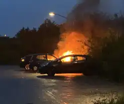 Flinke schade na autobrand