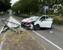 Ravage en gewonde na crash met auto