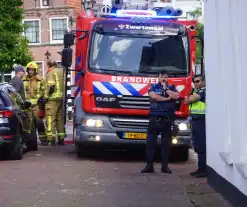 Losgeschoten gasslang zorgt voor steekvlam