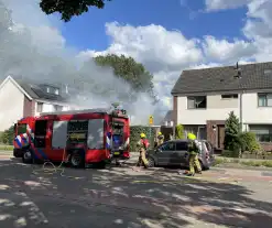 Schuurbrand zorgt voor flinke rookontwikkeling