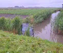 Automobilist verliest macht over het stuur en belandt in de sloot