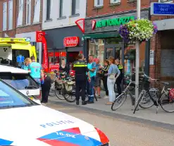 Fietser gewond door botsing met auto