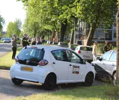 Auto's beschadigd na botsing