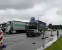 Twee vrachtwagens beschadigd bij botsing