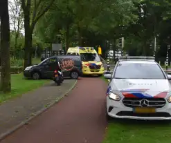 Bezorger onderuit bij eenzijdig ongeval met scooter