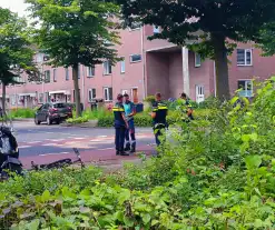 Aanrijding tussen fietser en scooter