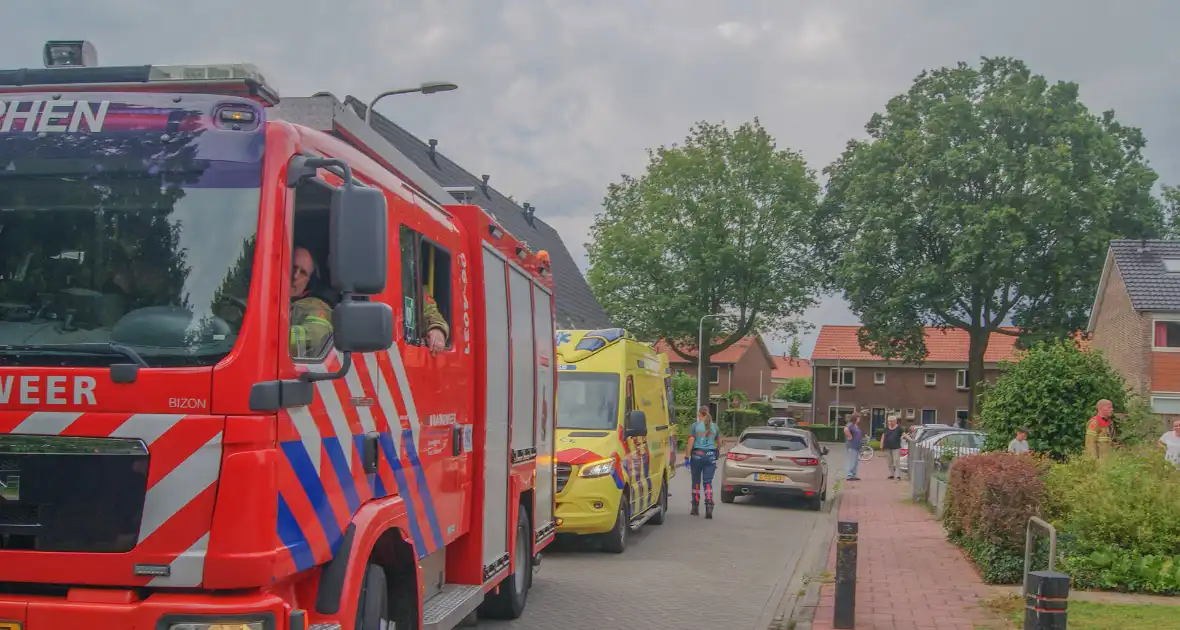 Steekvlam in keuken, buurman blust