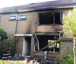 Aanhouding bij grote brand in woning