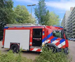 Brandweer ingezet voor brand op balkon