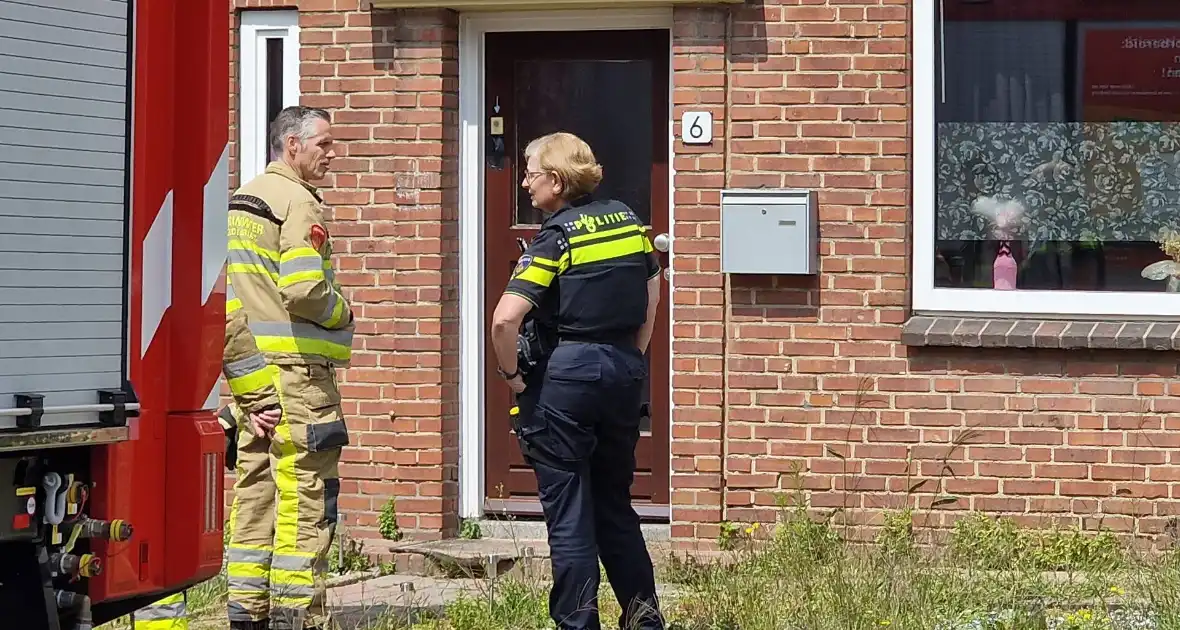 Brandweer ingezet voor vocht in muur