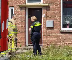 Brandweer ingezet voor vocht in muur