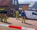 Straat afgezet vanwege brand in woning