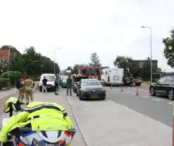 Twee personen gewond bij kop-staartbotsing