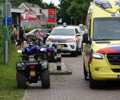 Quadbestuurder rijdt tegen paal en raakt gewond