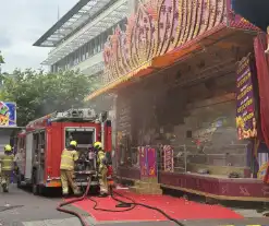 Kermis attractie vat vlam door onbekende reden