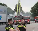Brandweer ingezet voor brandende cabine