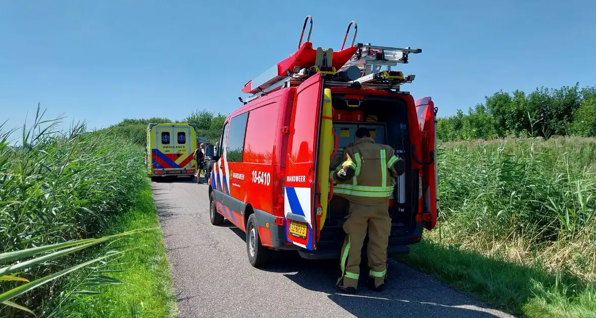 Persoon op scootmobiel belandt in water - Foto 4