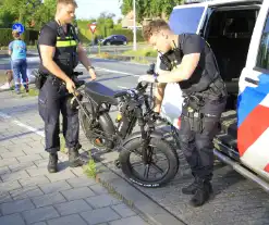 Politie neemt fatbike mee na botsing