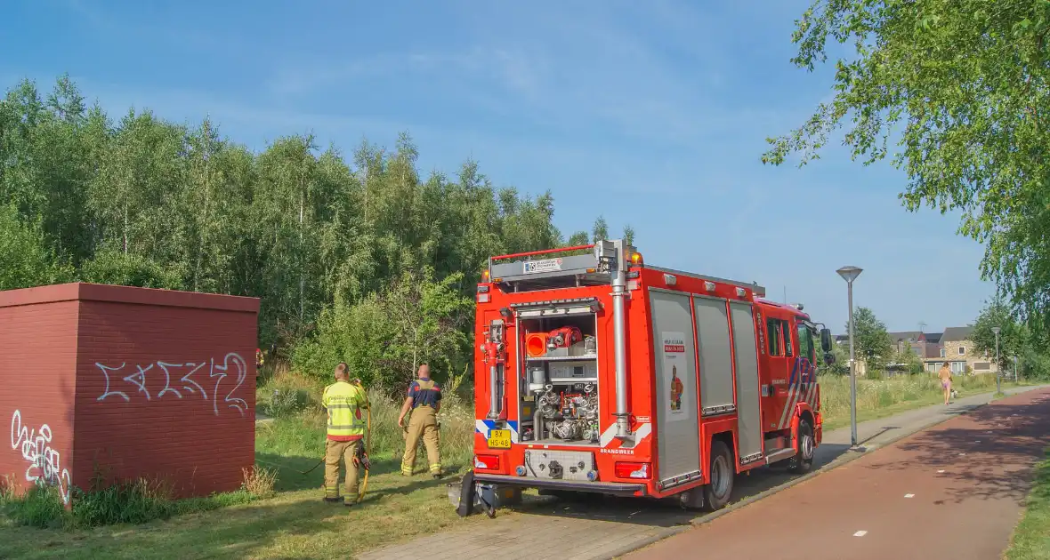 Brandweer blust bosschage brand