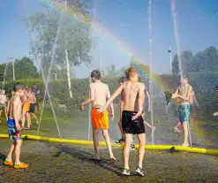 Waterfestijn zorgt voor veel plezier en afkoeling