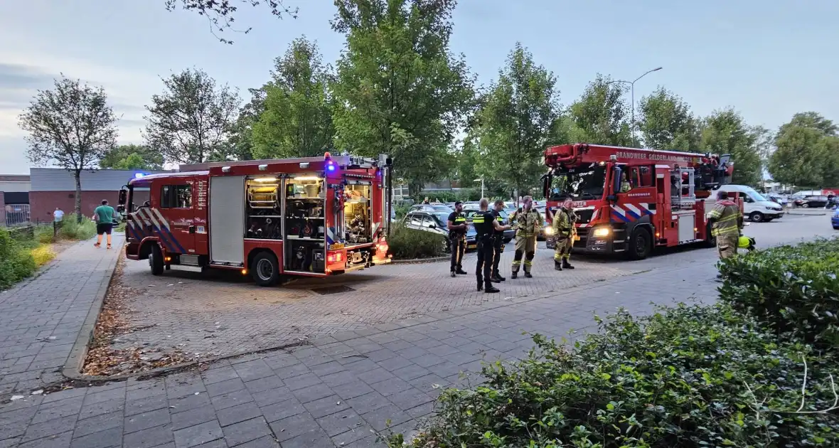 Brandweer ingezet voor brandmelding in flat