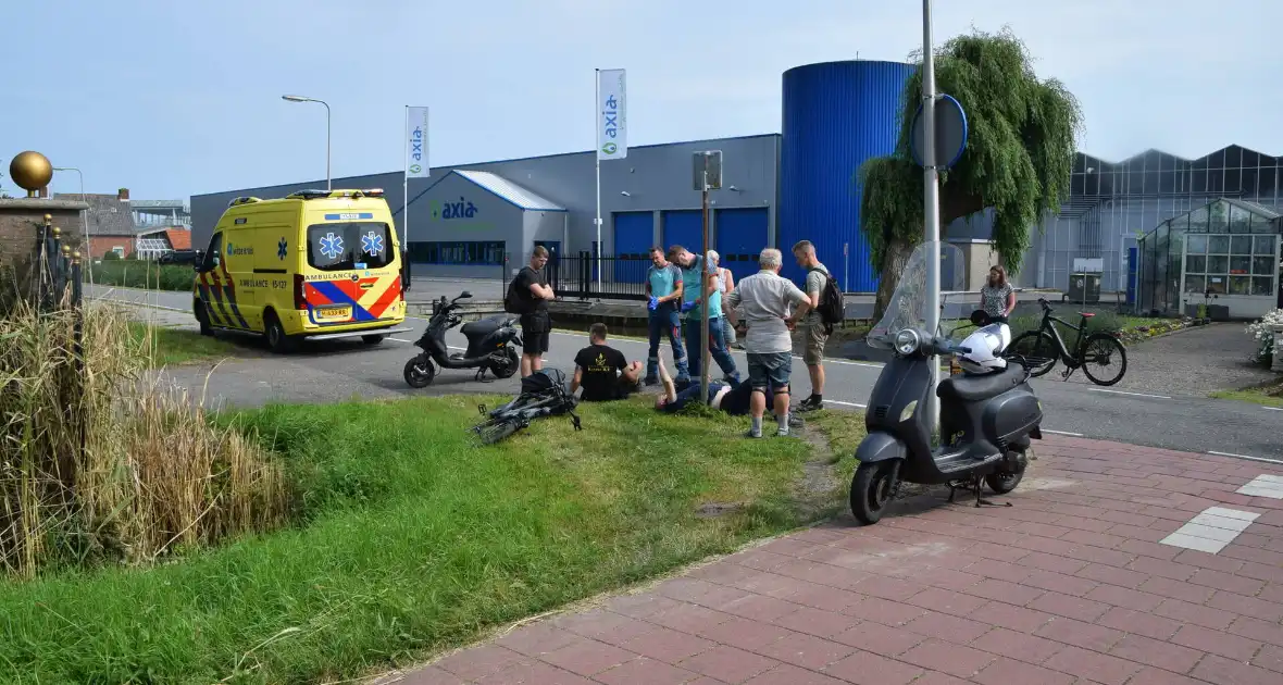 Scooter en fietser veroorzaken ongeval