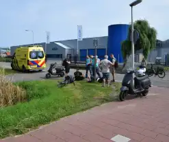 Scooter en fietser veroorzaken ongeval