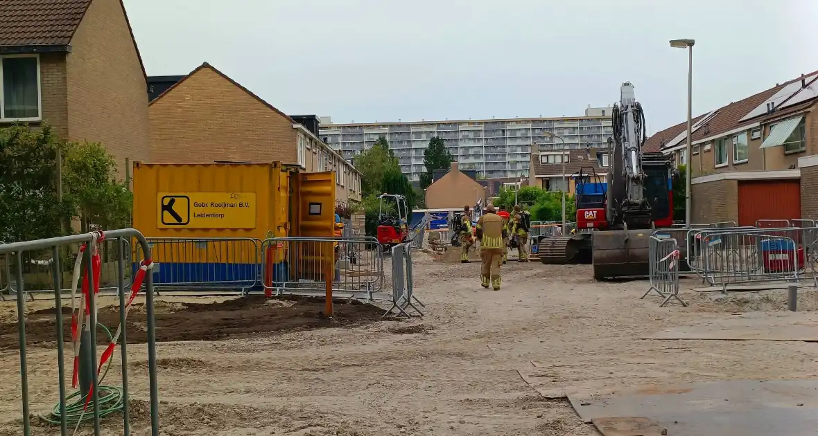 Brandweer ingezet voor gaslekkage door werzkaamheden