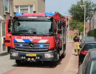 Bewoner valt in slaap en vergeet pan op vuur