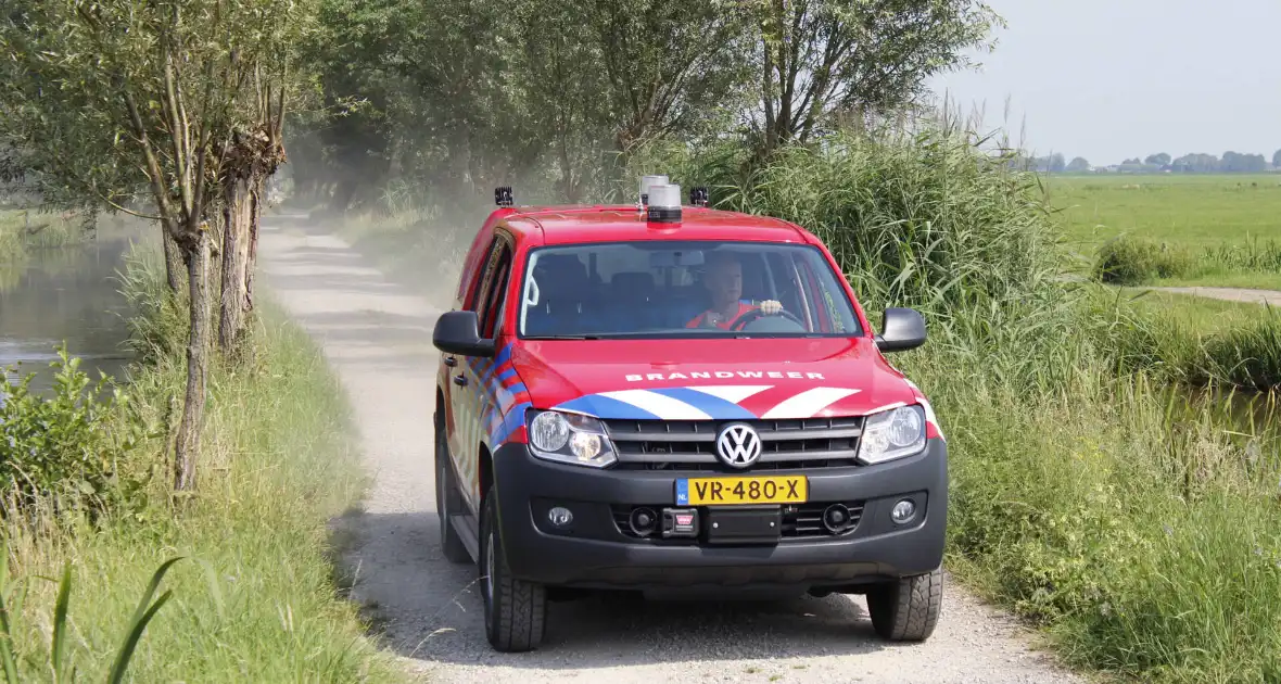 Brandweer ingezet voor koe te water - Foto 2