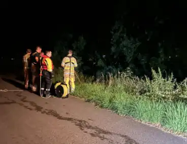 Zoektocht in water na aantreffen kleding