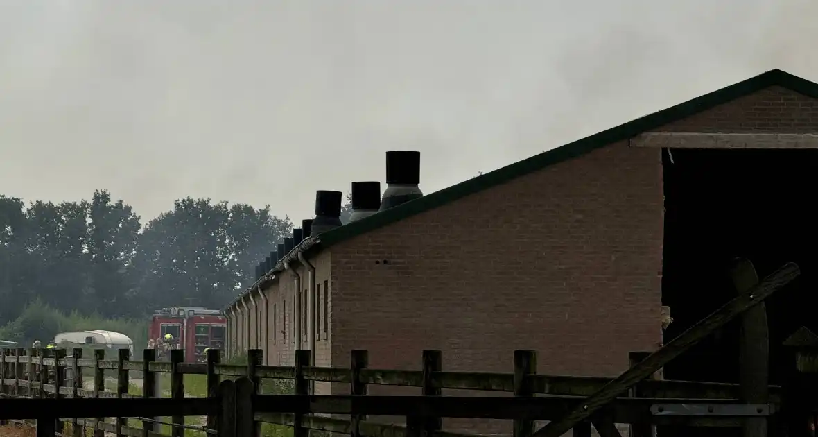 Brand bij boerderij blijkt mee te vallen